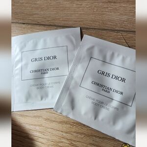 2 Pc Christian Dior Gris Dior Body Creme Samples 3ml X2 New